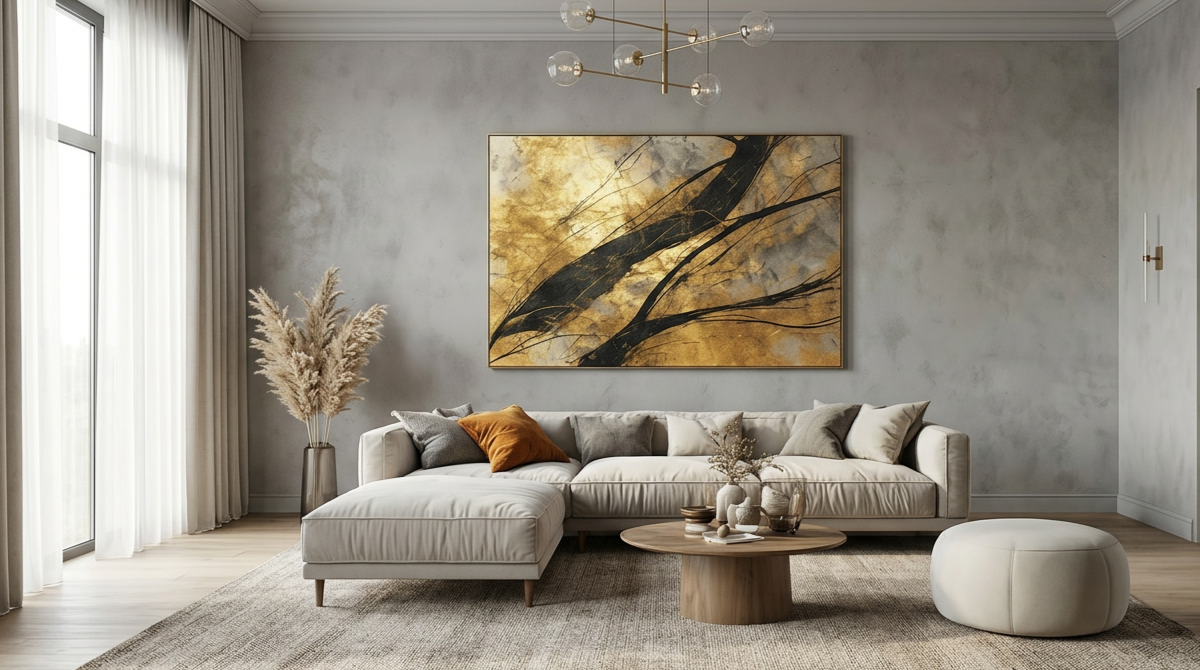 Black and Gold Wall Art