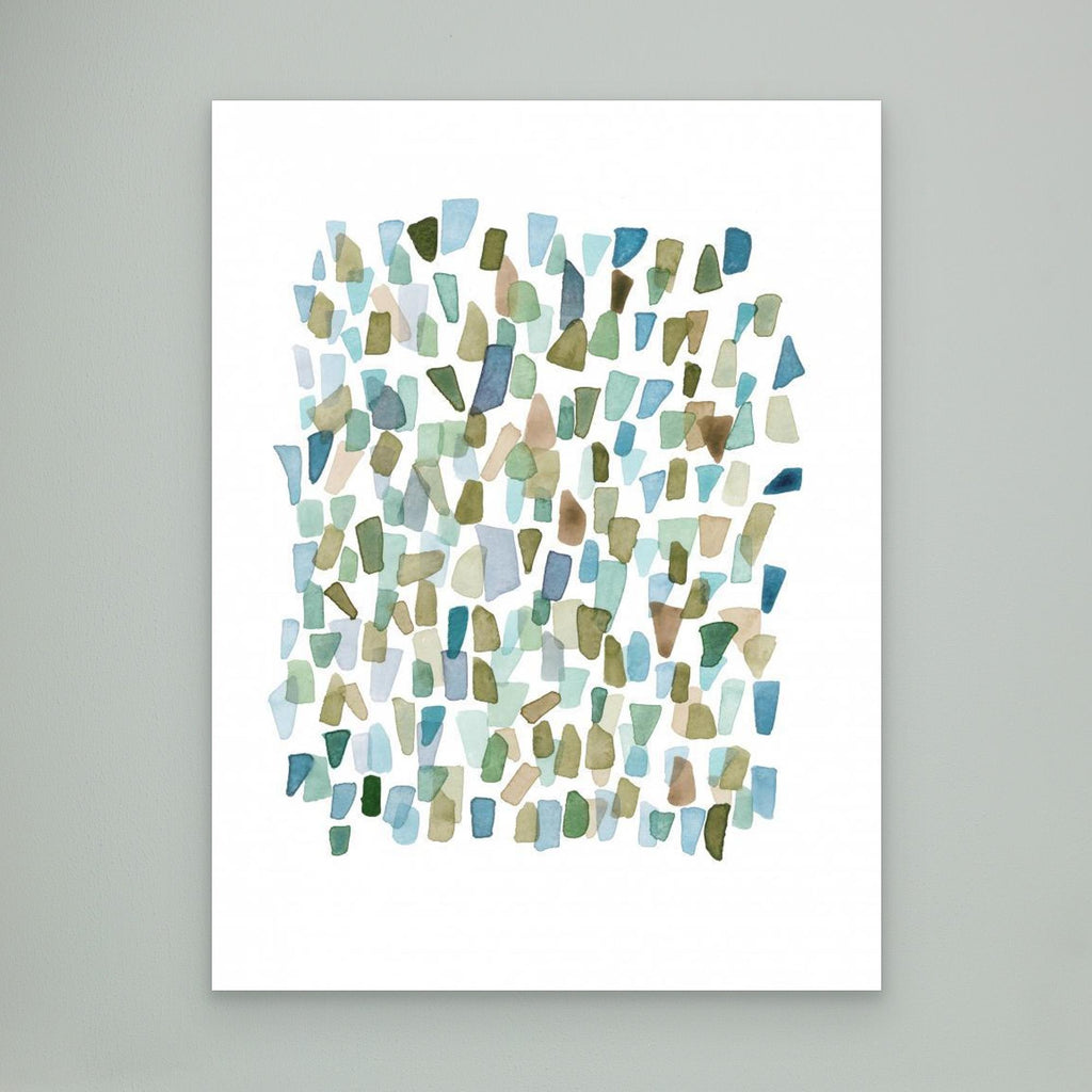 Green Mossy Seaglass