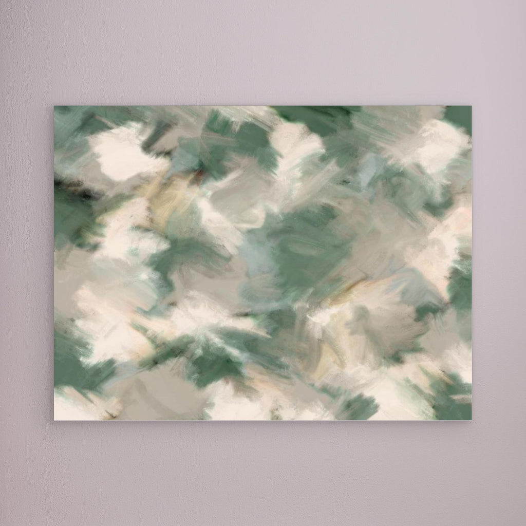 Green Beige Wild Painted Square 