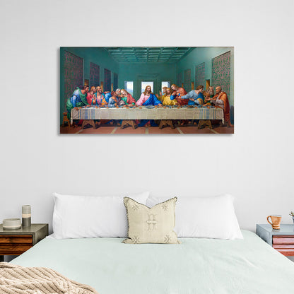 Reproduction The Last Supper color brighter than the original Reproduction Canvas Wall Art Print