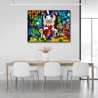 Scrooge The world belongs to you Inspirational Canvas Wall Art Print