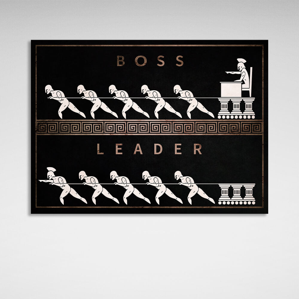 Boss Leader Motivational Canvas Wall Art Print