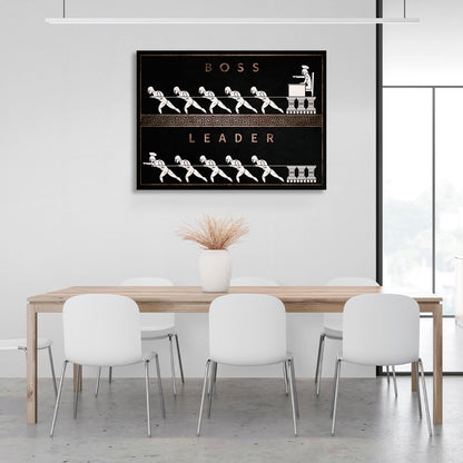 Boss Leader Motivational Canvas Wall Art Print