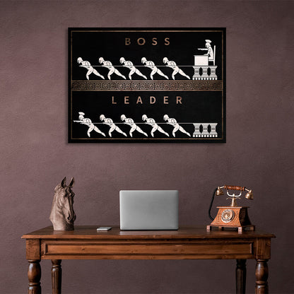 Boss Leader Motivational Canvas Wall Art Print