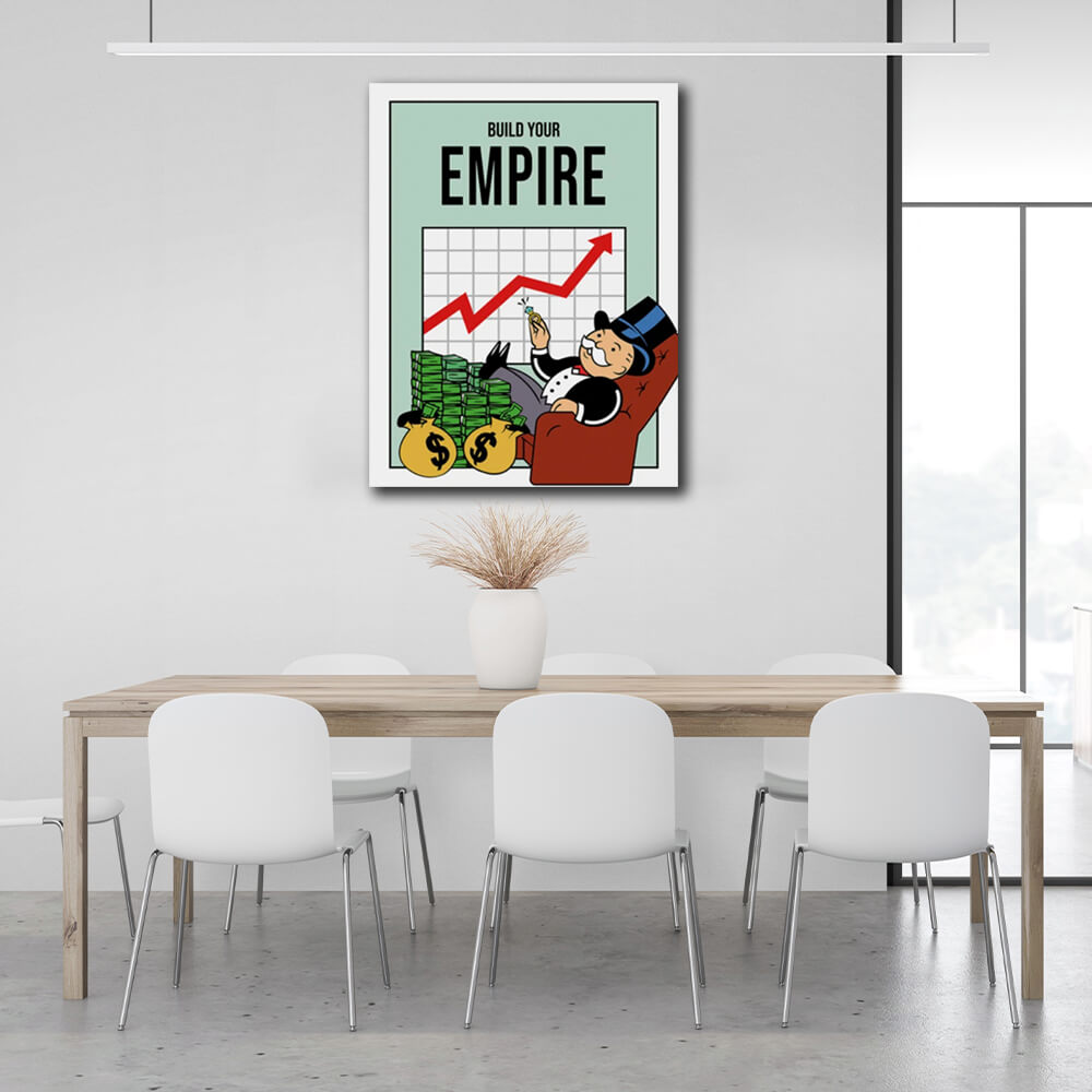 Monopoly Build Your Empire Canvas Wall Art Print