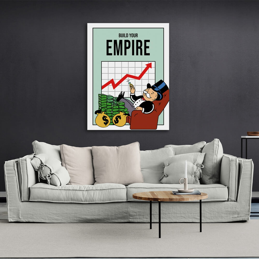 Monopoly Build Your Empire Canvas Wall Art Print