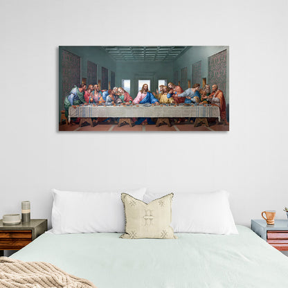 Reproduction The Last Supper original color Reproduction Canvas Wall Art Print