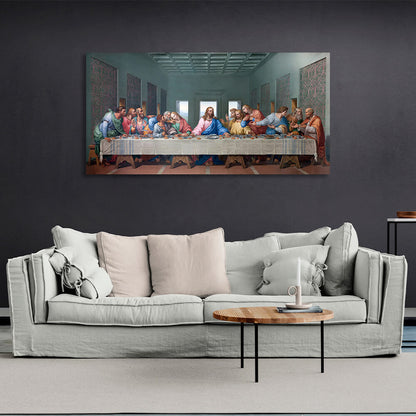 Reproduction The Last Supper original color Reproduction Canvas Wall Art Print