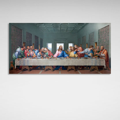 Reproduction The Last Supper original color Reproduction Canvas Wall Art Print