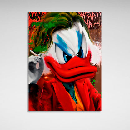 Scrooge Joker Inspirational Canvas Wall Art Print