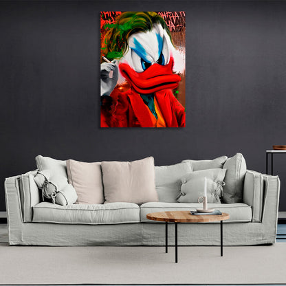 Scrooge Joker Inspirational Canvas Wall Art Print