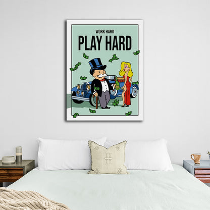 Monopoly Grown-up Play Canvas Wall Art Print