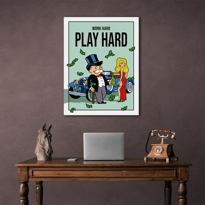 Monopoly Grown-up Play Canvas Wall Art Print