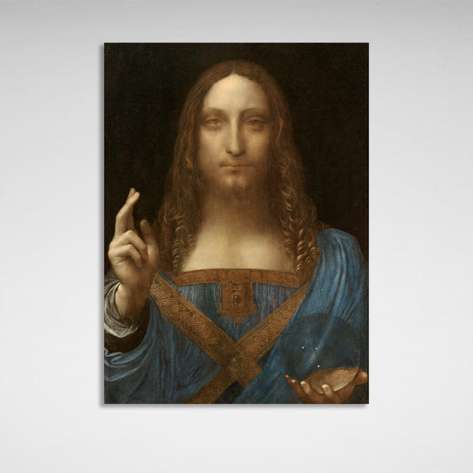 Reproduction Savior of the World Da Vinci Reproduction Canvas Wall Art Print