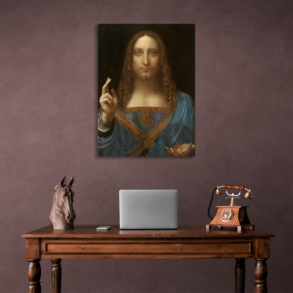 Reproduction Savior of the World Da Vinci Reproduction Canvas Wall Art Print