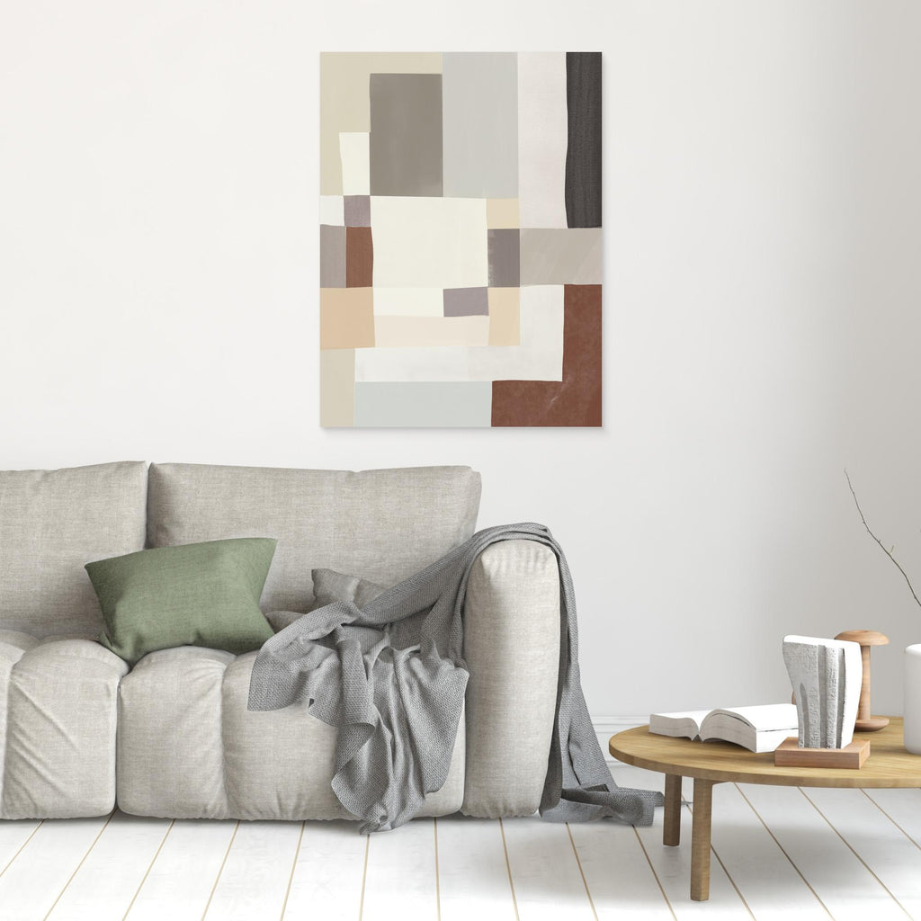 Neutral color geometrical abstract 02