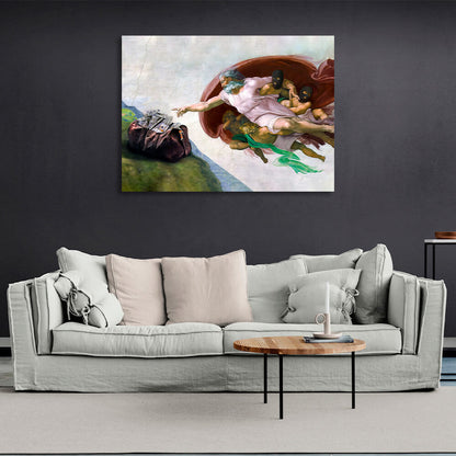 The creation of money Inspirational Canvas Wall Art Print