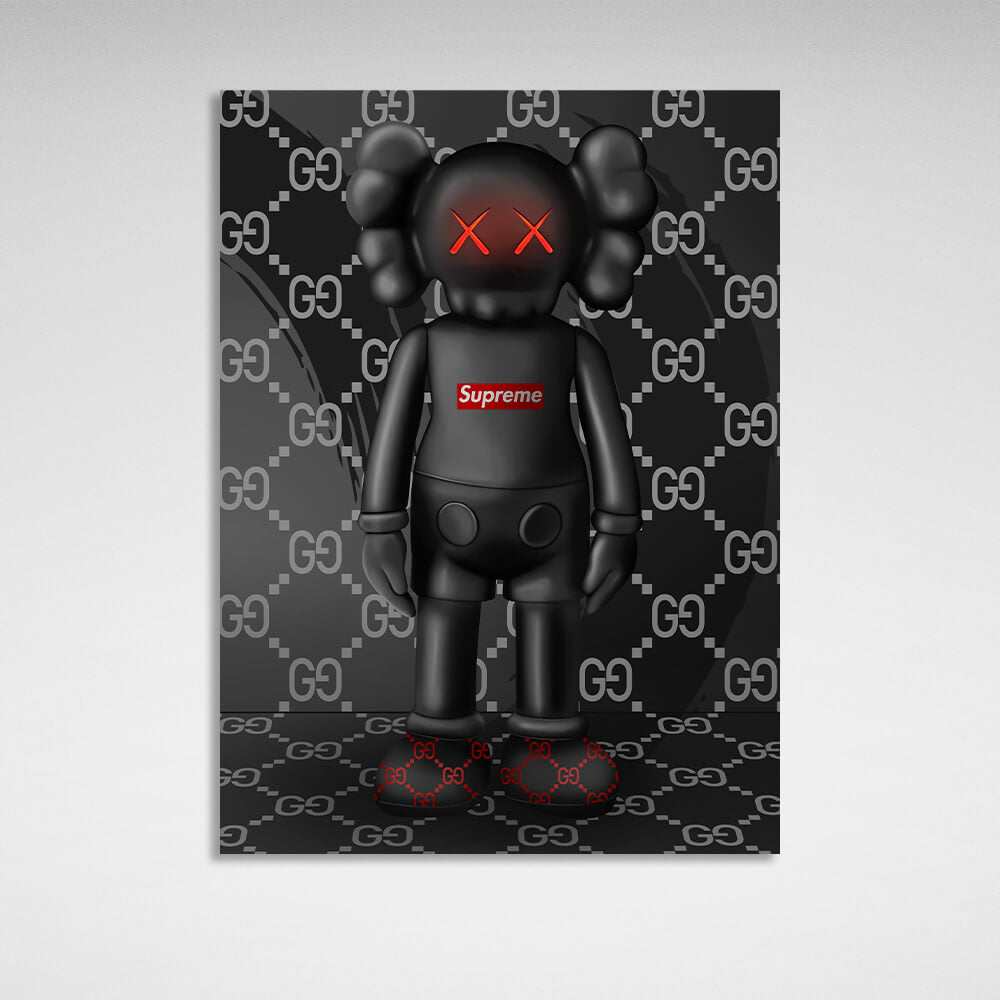 Doll KAWS Suprim Gucci Canvas Wall Art Print