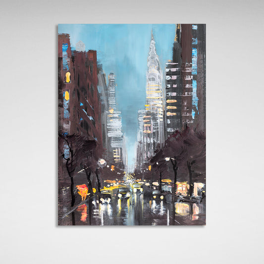 Autumnal New York City Canvas Wall Art Print