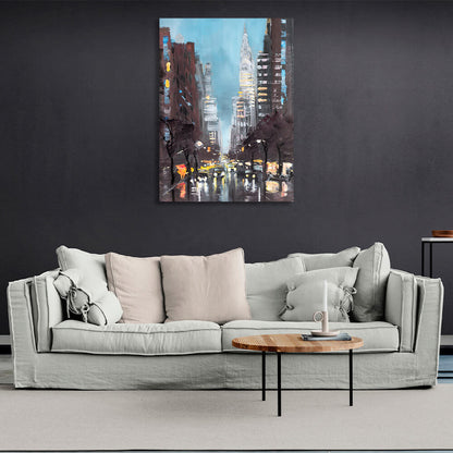 Autumnal New York City Canvas Wall Art Print