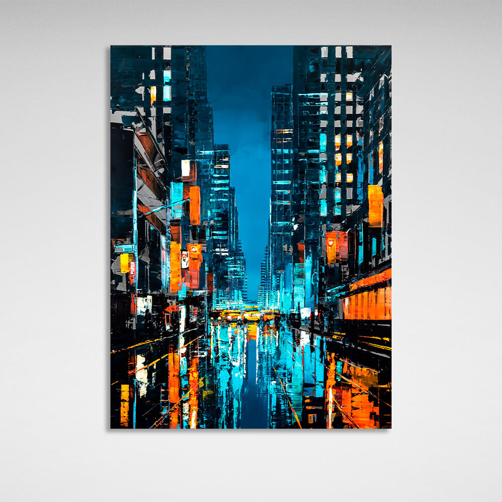 Evening New York Canvas Wall Art Print