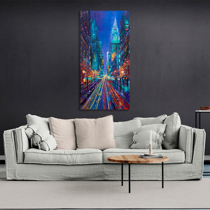 Evening New York 2 Canvas Wall Art Print