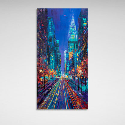 Evening New York 2 Canvas Wall Art Print