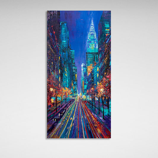 Evening New York 2 Canvas Wall Art Print