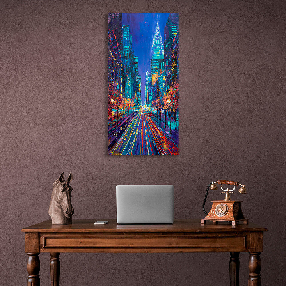 Evening New York 2 Canvas Wall Art Print