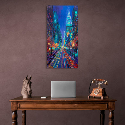 Evening New York 2 Canvas Wall Art Print