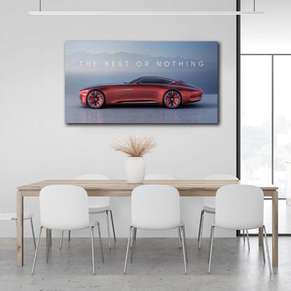 To motivate The best or nothing maybach Motivational Canvas Wall Art Print