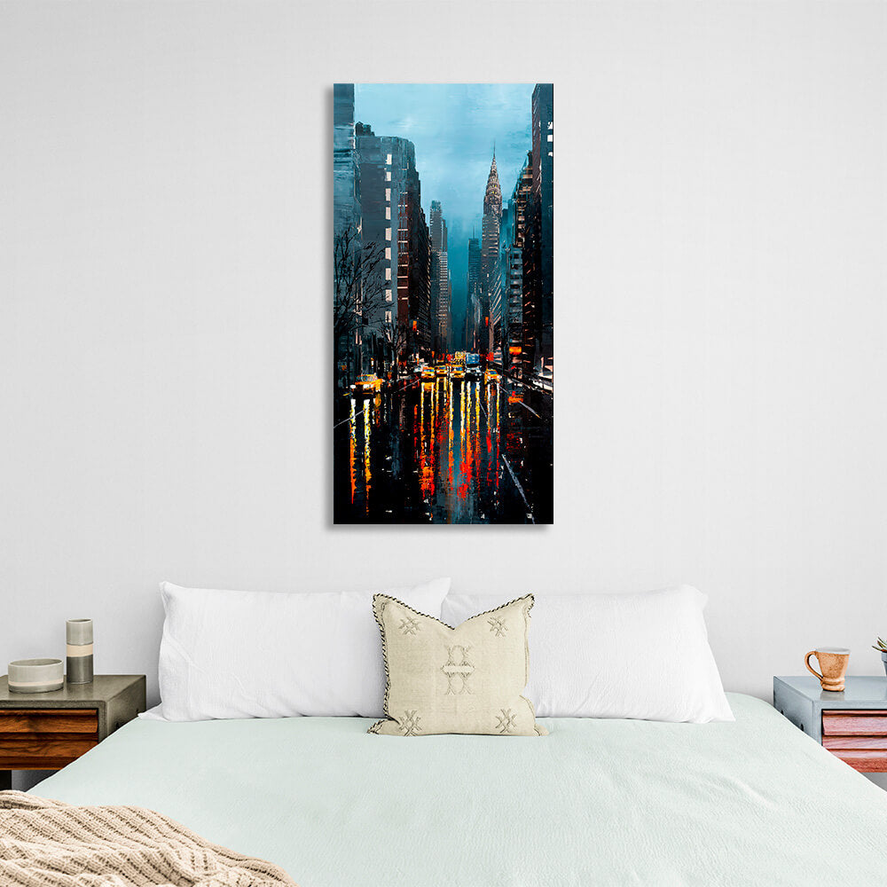 Evening New York 3 Canvas Wall Art Print