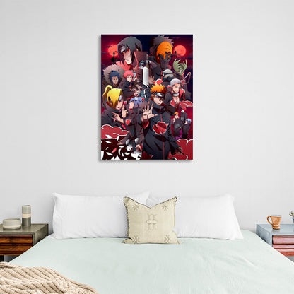 Naruto anime characters Canvas Wall Art Print