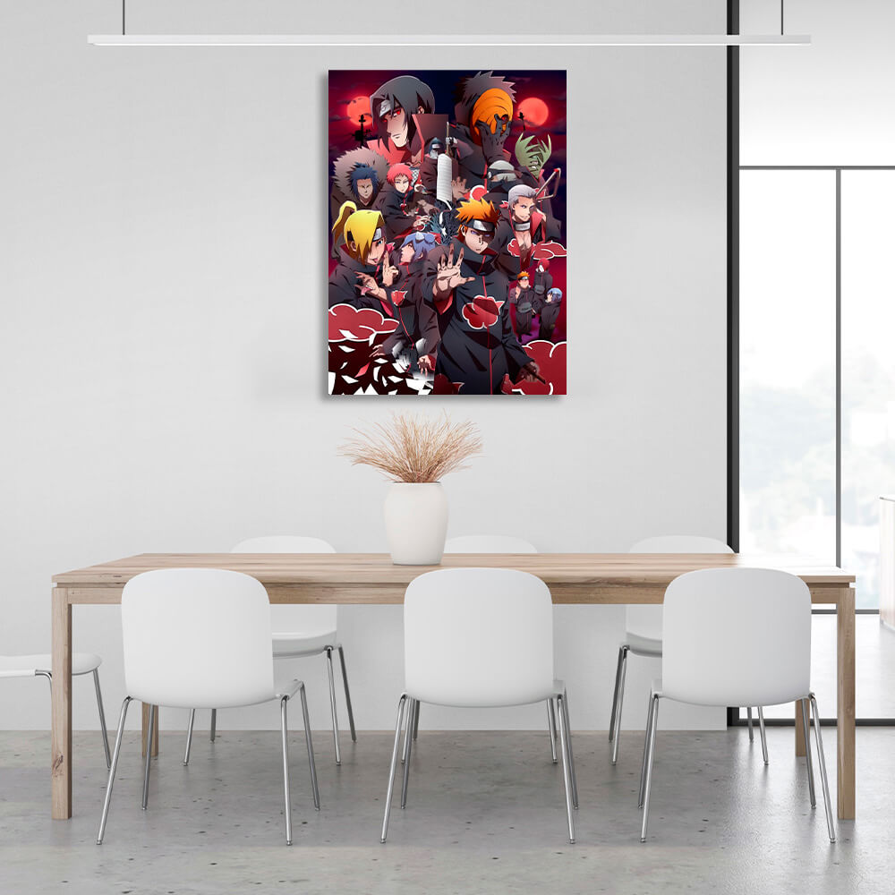 Naruto anime characters Canvas Wall Art Print