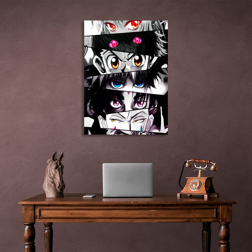 Hunter x Hunter anime character eyes Canvas Wall Art Print