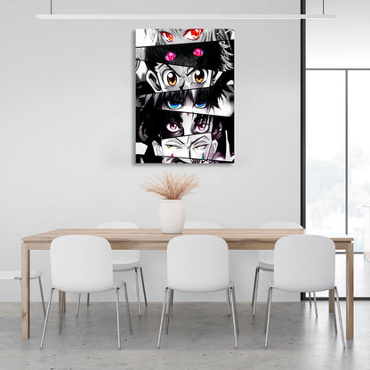 Hunter x Hunter anime character eyes Canvas Wall Art Print