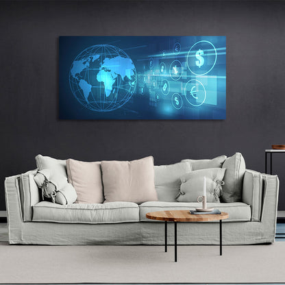 Crypto-exchange Inspirational Canvas Wall Art Print