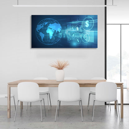 Crypto-exchange Inspirational Canvas Wall Art Print