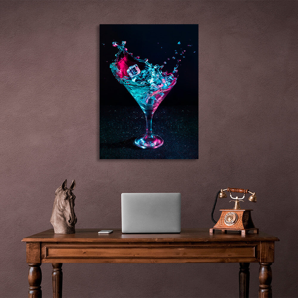 A cocktail glass Canvas Wall Art Print