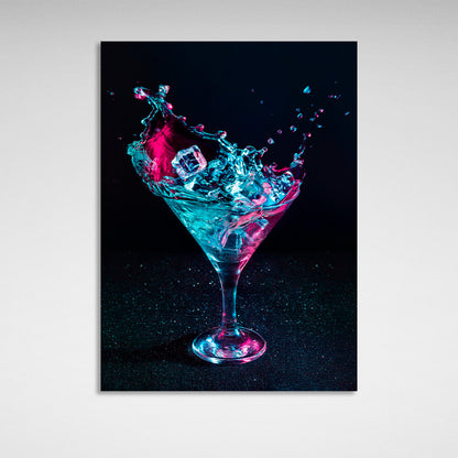 A cocktail glass Canvas Wall Art Print