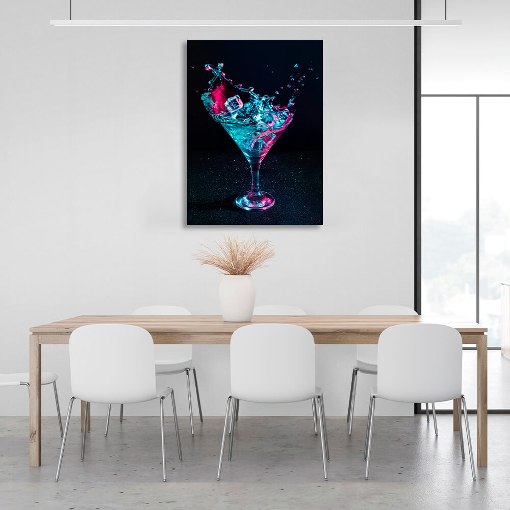 A cocktail glass Canvas Wall Art Print