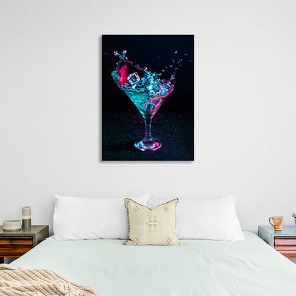 A cocktail glass Canvas Wall Art Print