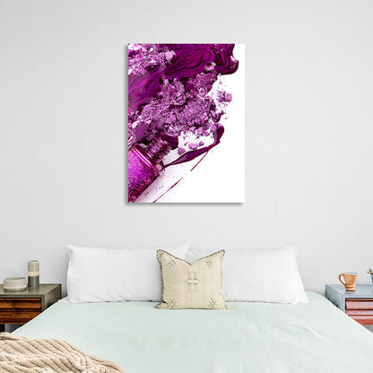 Purple nail polish Canvas Wall Art Print