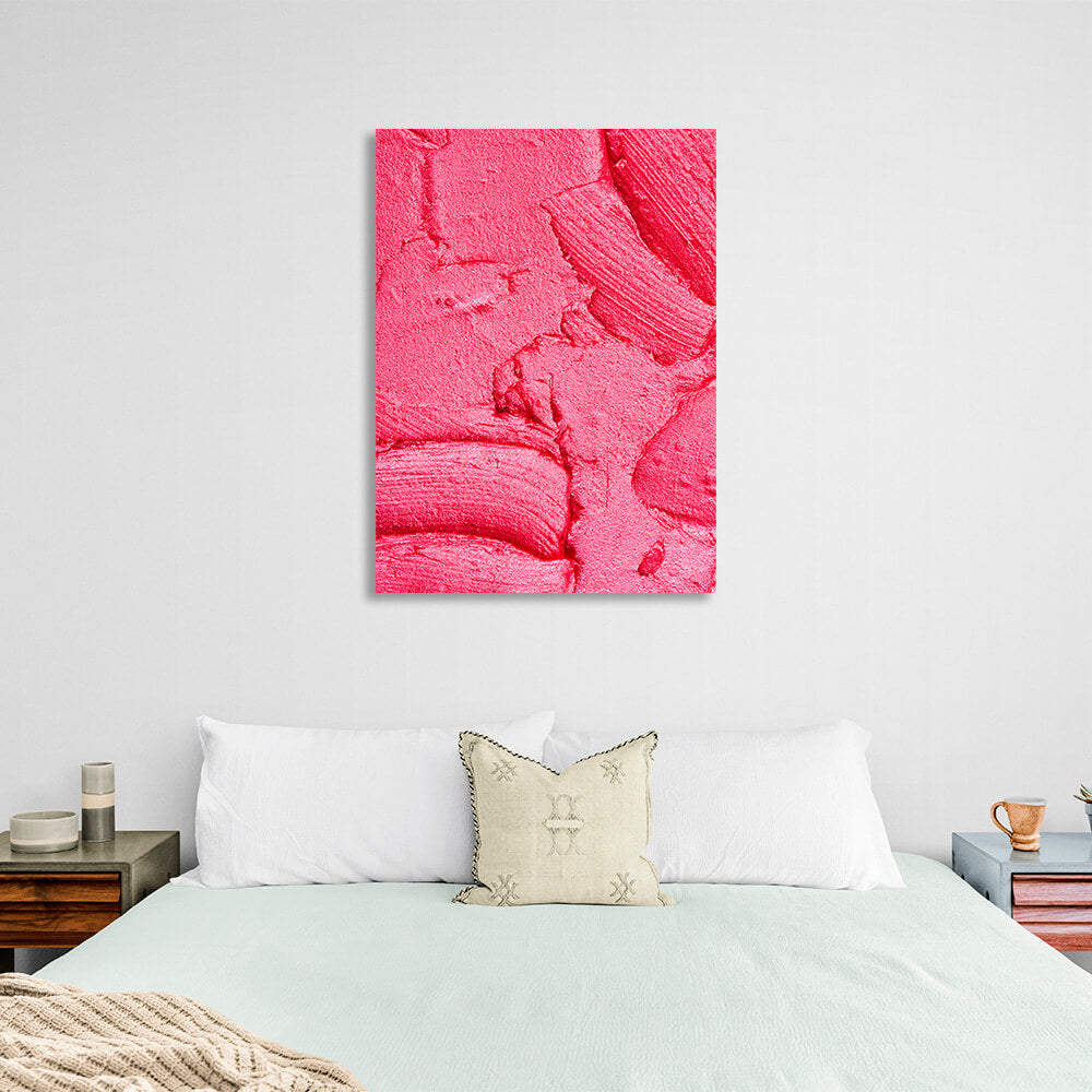 Abstraction pink eyeshadow Abstraction Canvas Wall Art Print