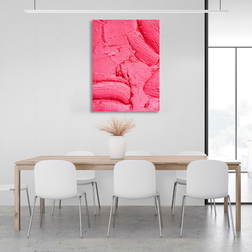 Abstraction pink eyeshadow Abstraction Canvas Wall Art Print