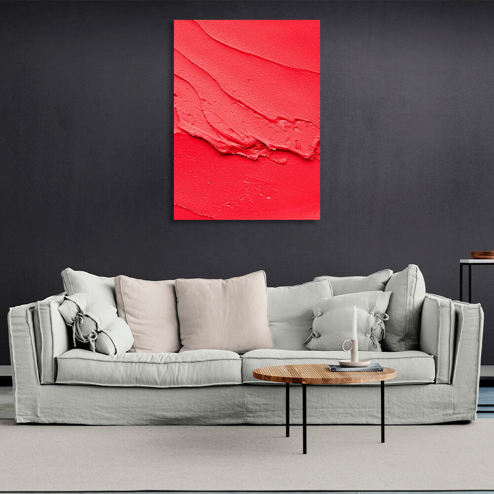 Red paint  Canvas Wall Art Print