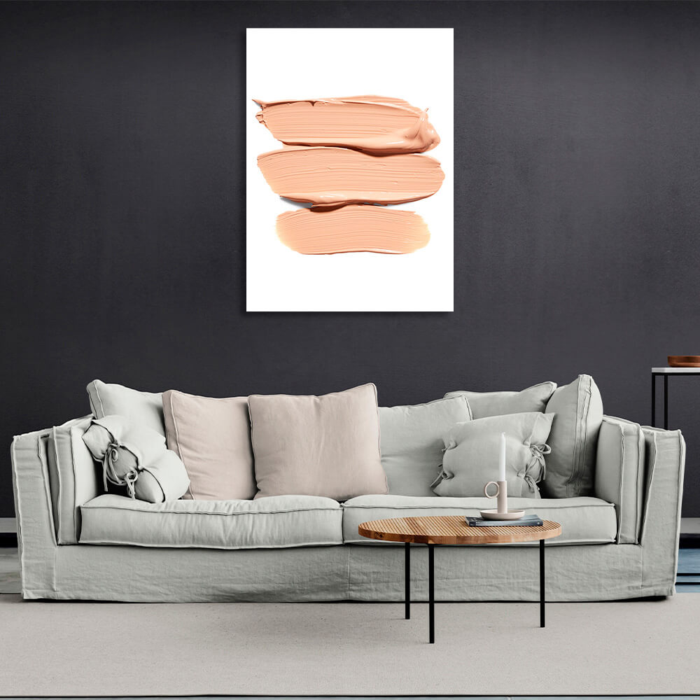 Swatches of foundation Canvas Wall Art Print