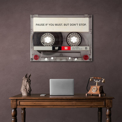 To motivate Don't stop Motivational Canvas Wall Art Print