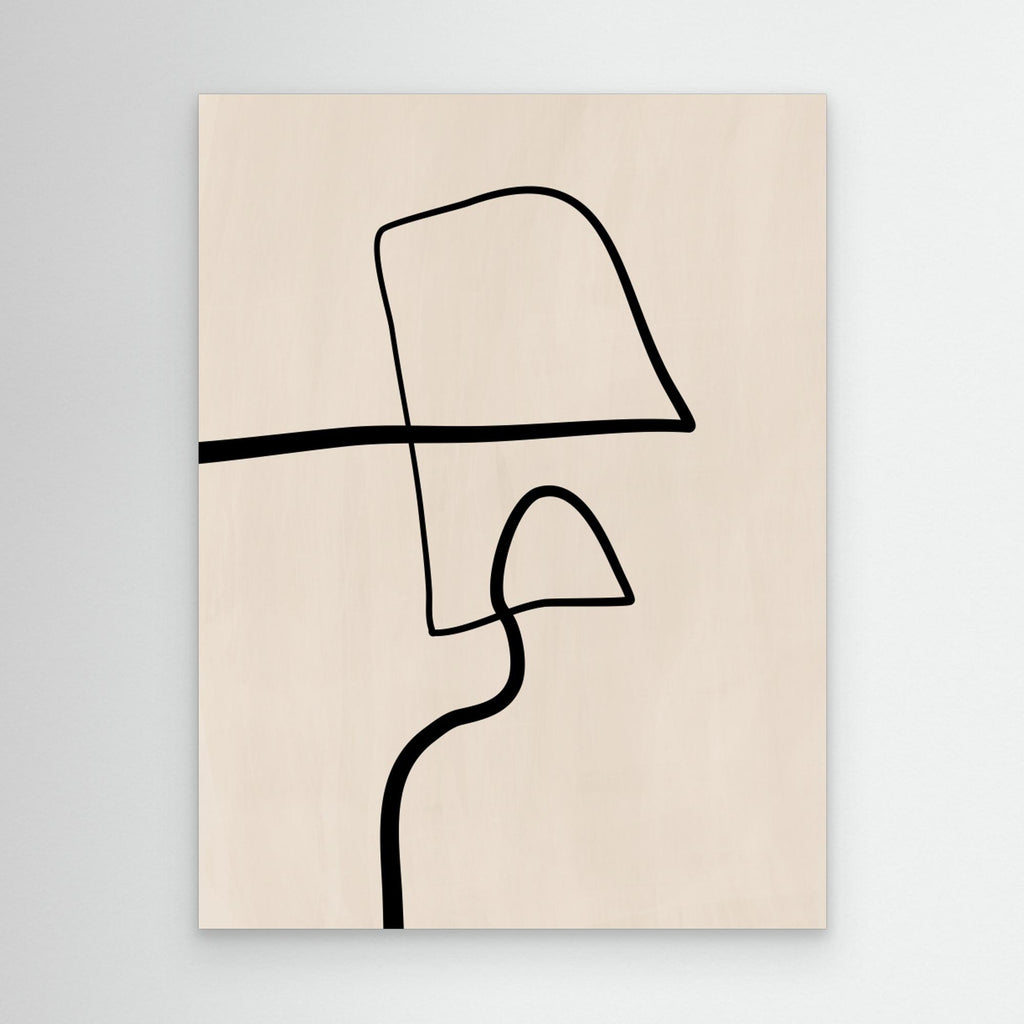 Single Black Line Artwork 