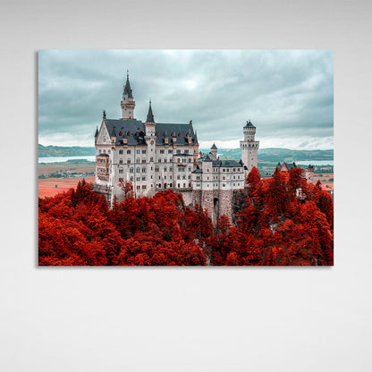 Castle in the redwoods Canvas Wall Art Print